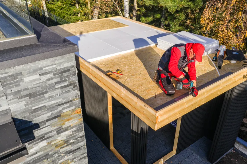 Residential roof installation